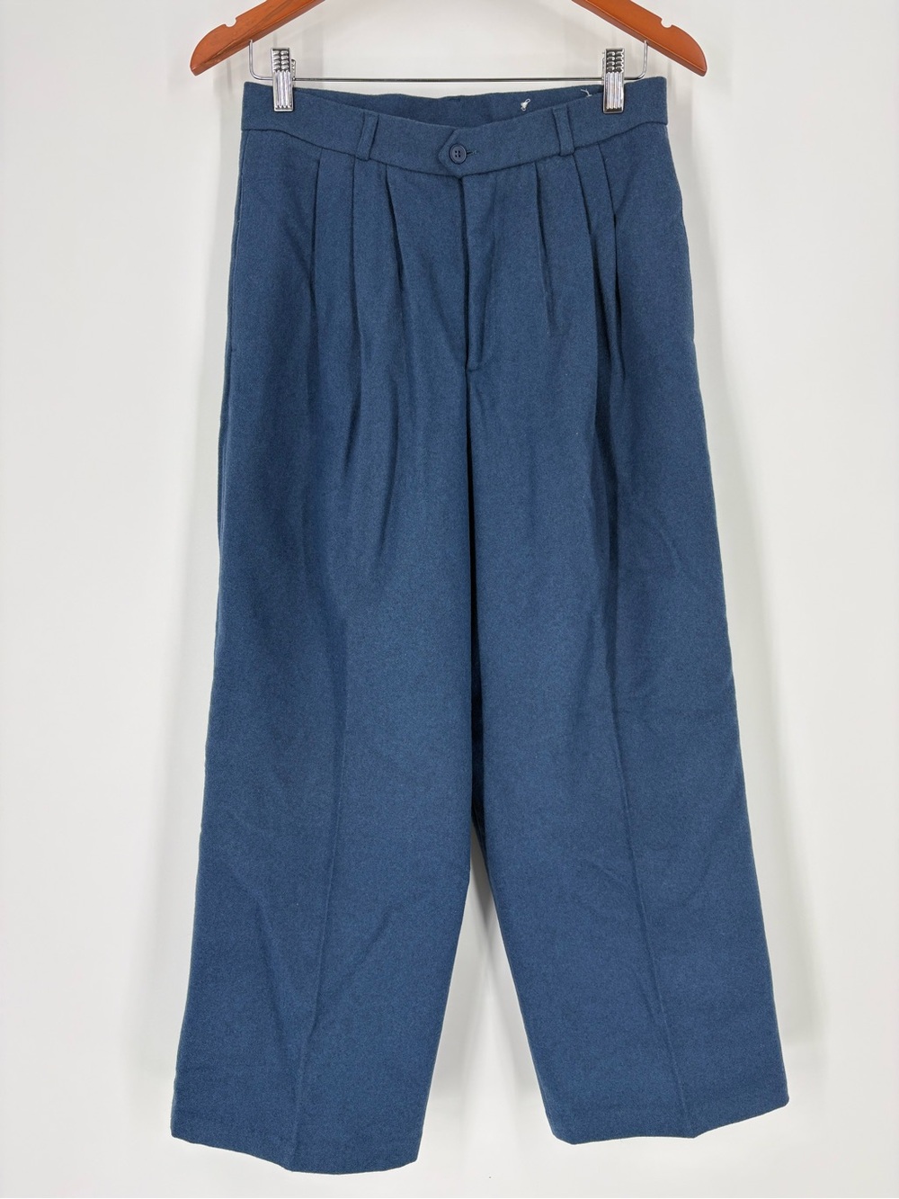 VTG DVF Old Money Wide Leg Cropped Pleated High Rise Trouser Pant NWT Women 12